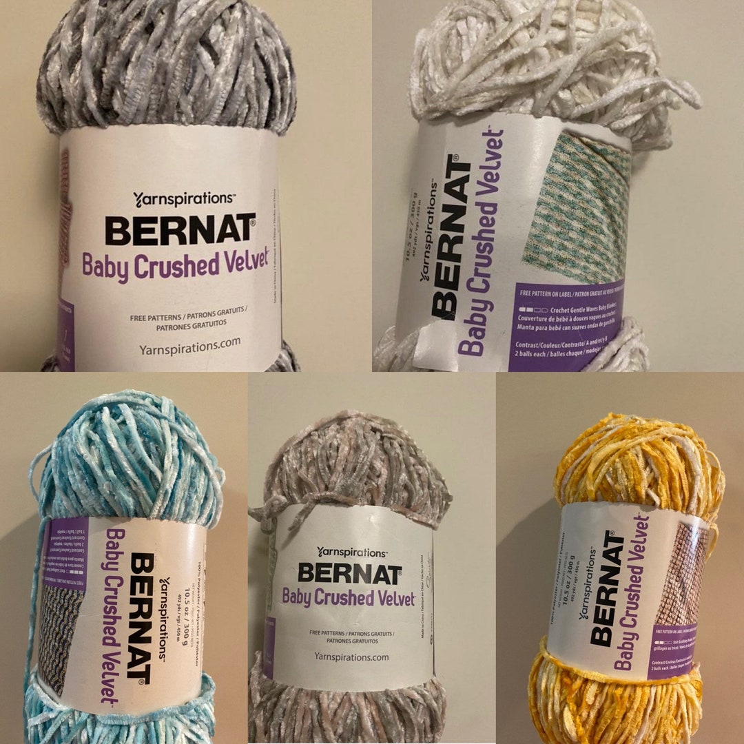 Bernat Baby Crushed Velvet Yarn 300g Etsy
