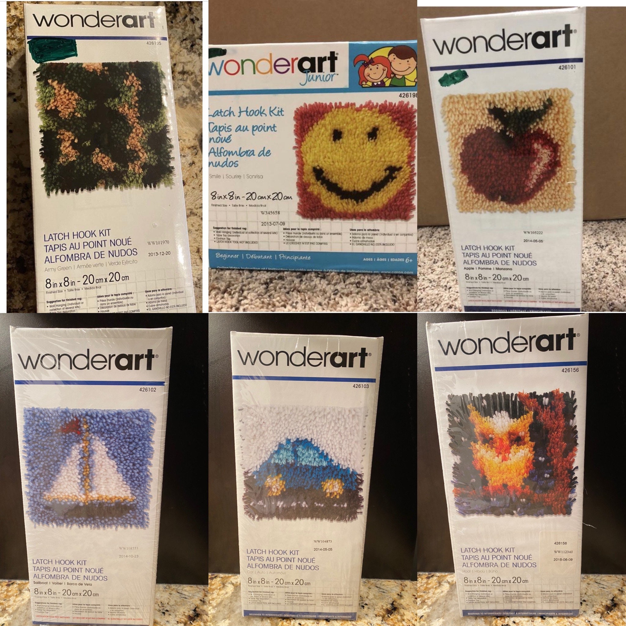 Wonderart latch hook kits deals