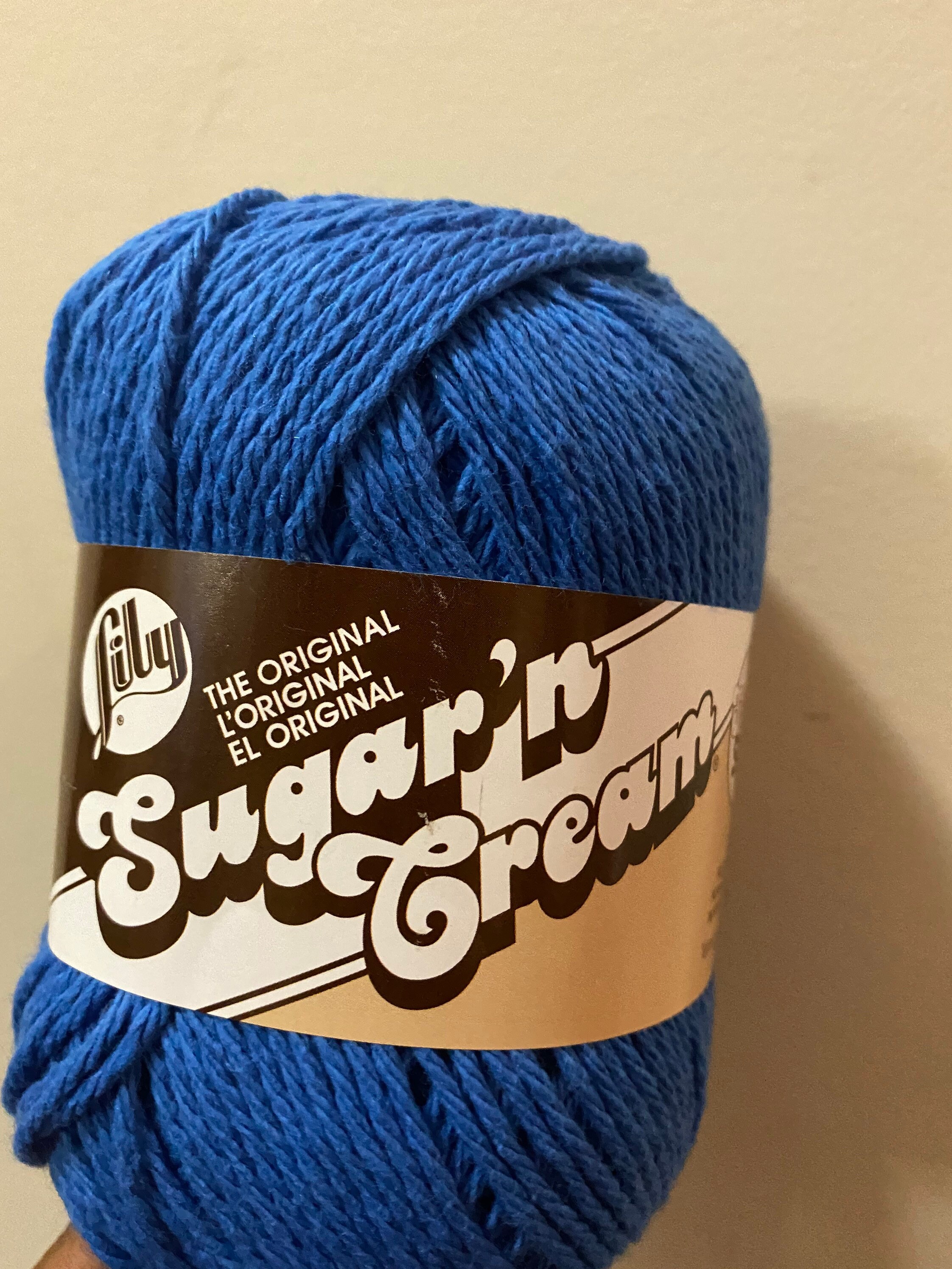 Lily Sugar'n Cream Super Size Baumwollgarn - 6 Packungen à 85 G, Stärke 4, 100% US-Baumwolle