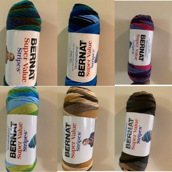 Bernat Super Value Yarn 426 Yds/389m Variety of Colours to Choose From 