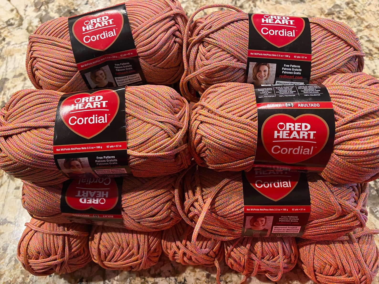 Red Heart Cordial Yarn Etsy Canada
