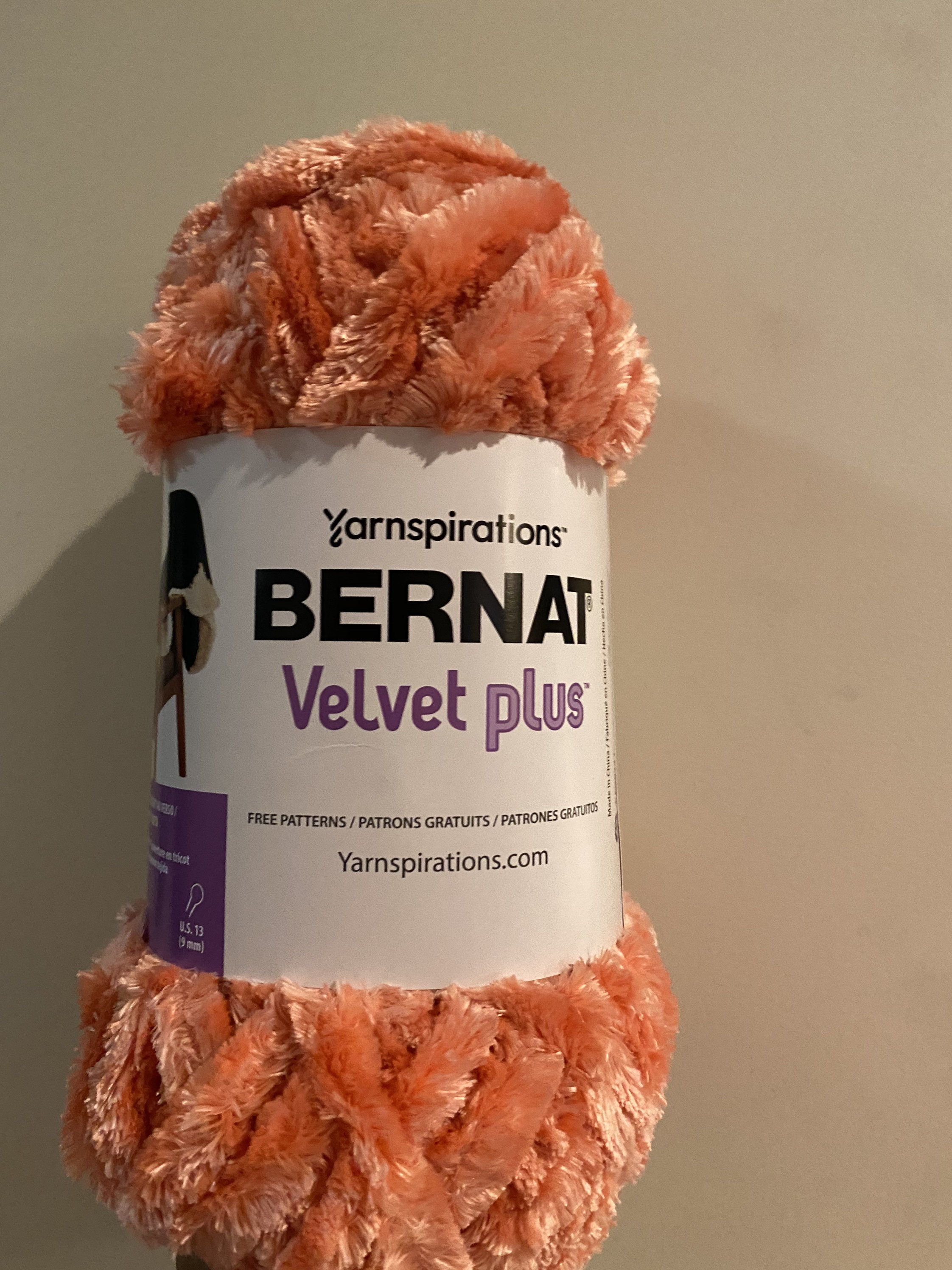 Bernat Velvet Yarn - Mushroom