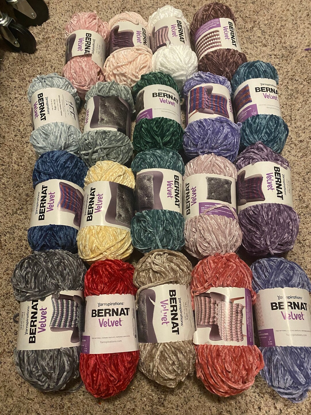 Bernat Mushroom Yarn Velvet Plus