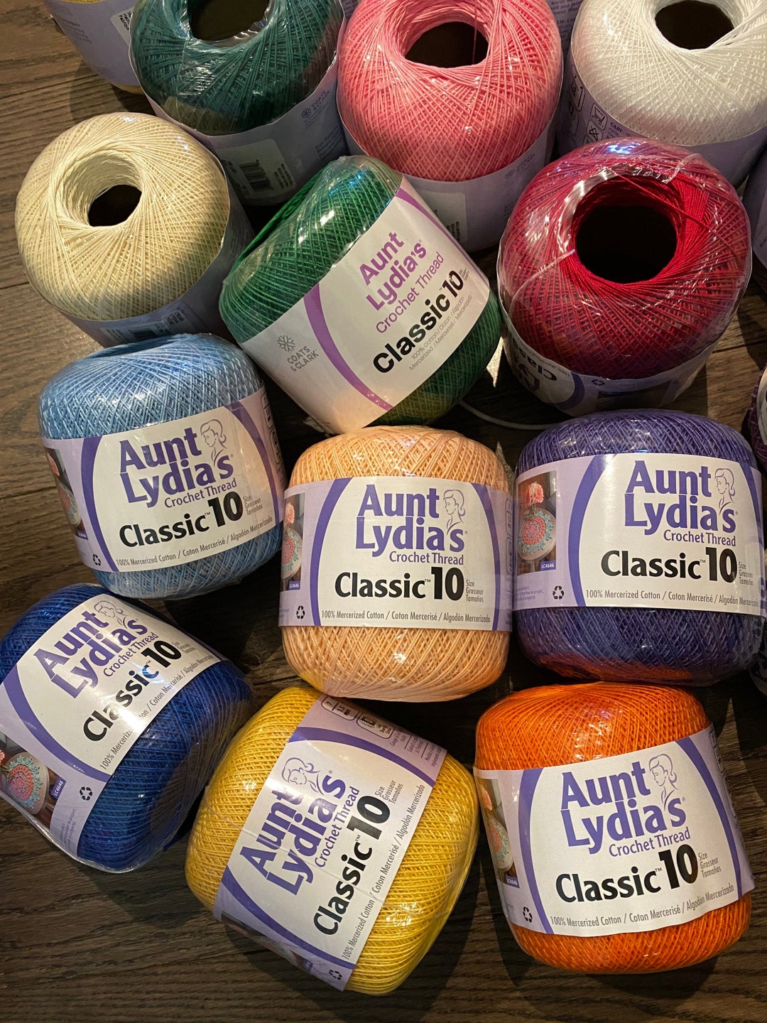 Aunt Lydia Crochet Thread Classic 10 Etsy Canada