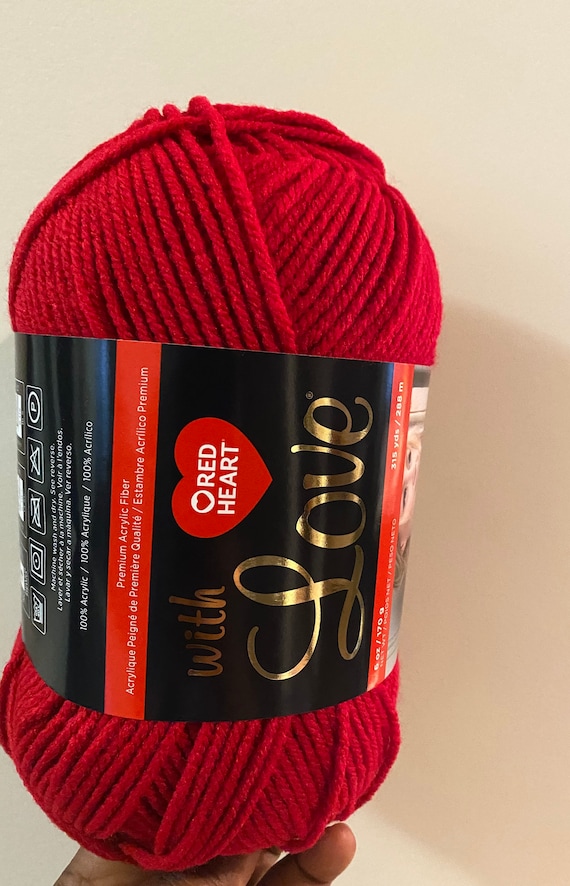 Red Heart With Love Yarn 170 G 4.5 Oz Etsy Israel