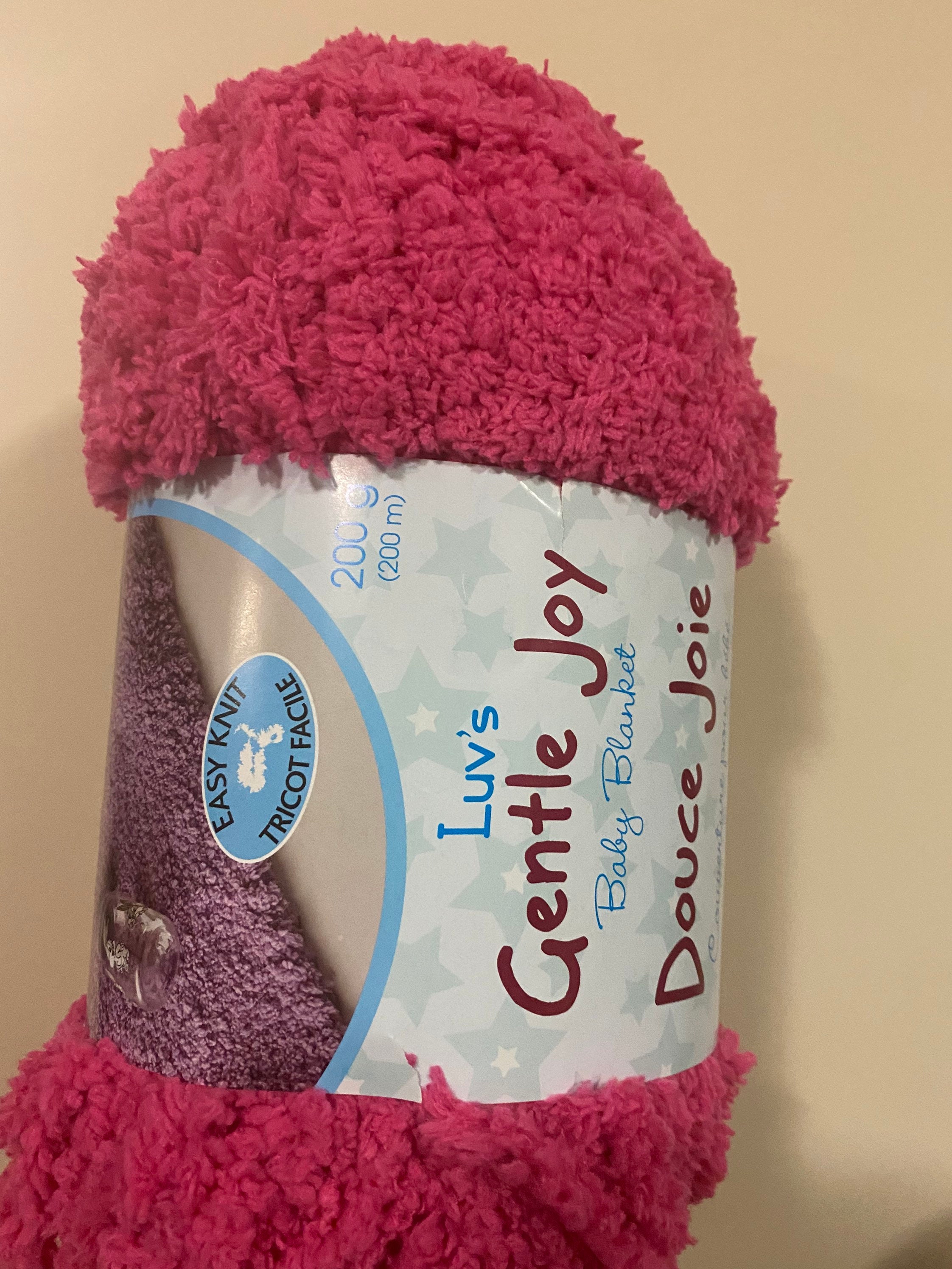 Luv s Gentle Joy Baby Blanket Yarn 200g Etsy Canada