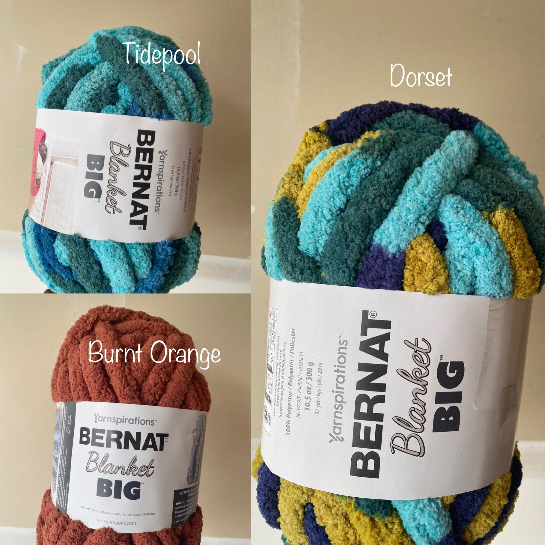 Bernat Blanket Big Ball Yarn Size 6-Dorset