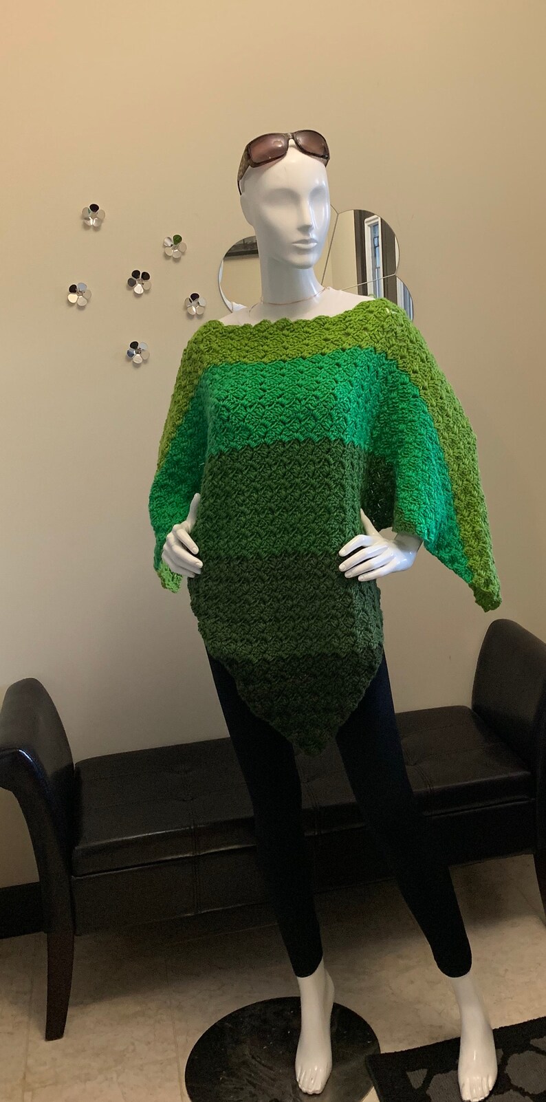 Crochet C2C Gradient Poncho