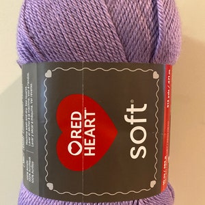 Red Heart Soft Yarn Big Ball Lilac