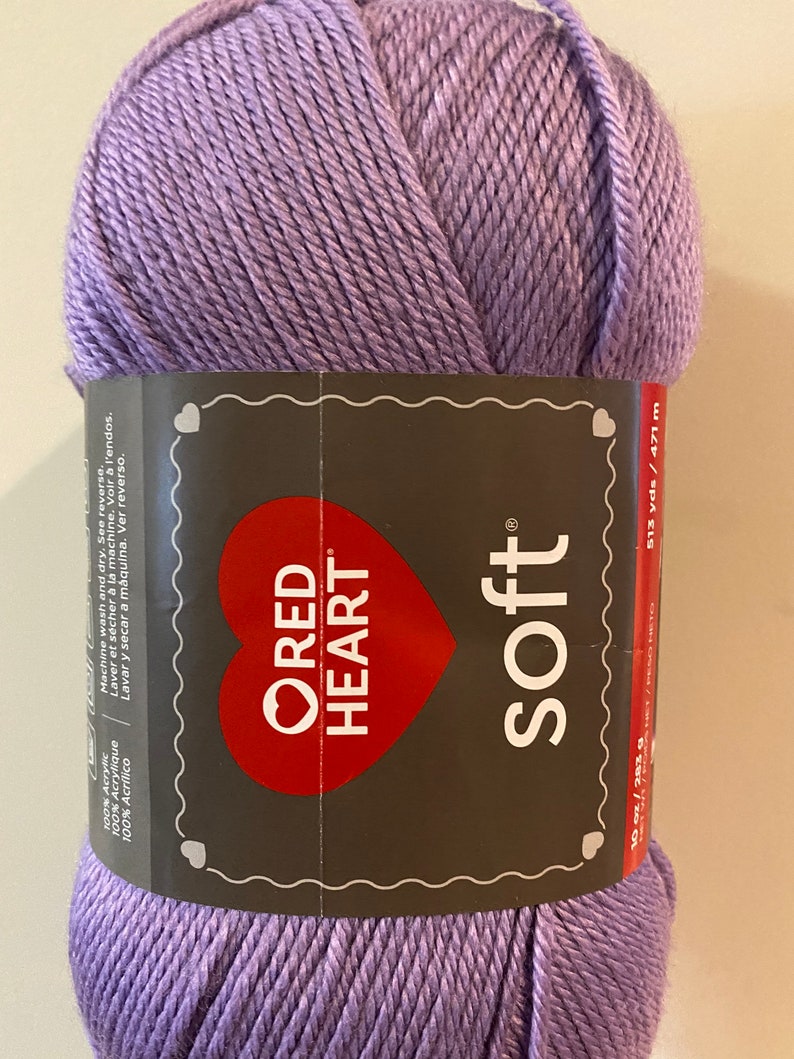 Red Heart Soft Yarn Big Ball Lilac