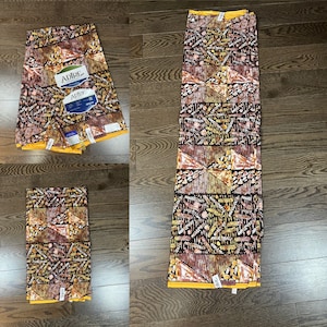 1 yard 100% Baumwolle afrikanische Ankara Stoff Pinki Gelb