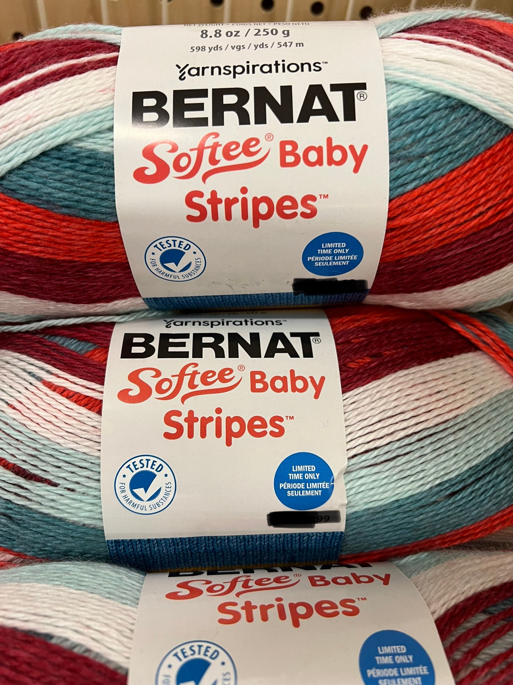 Bernat Softee Chunky Stripes Yarn (300g/10.5oz) - Discontinued