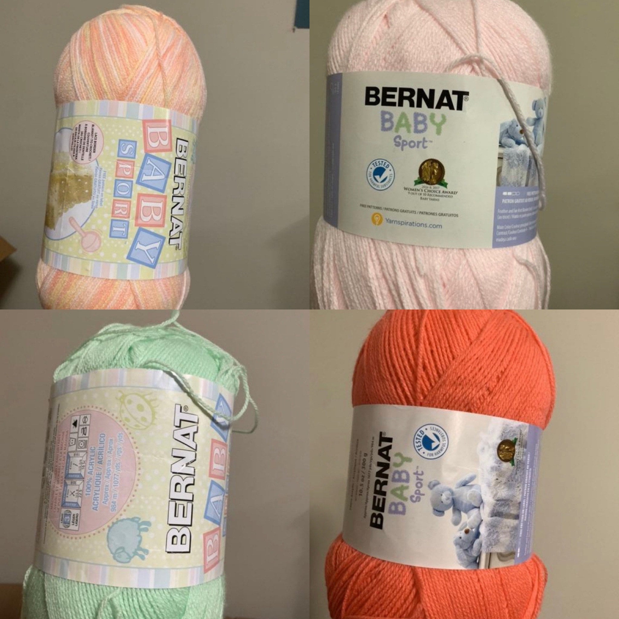 Bernat Baby Sport Yarn 300g Etsy