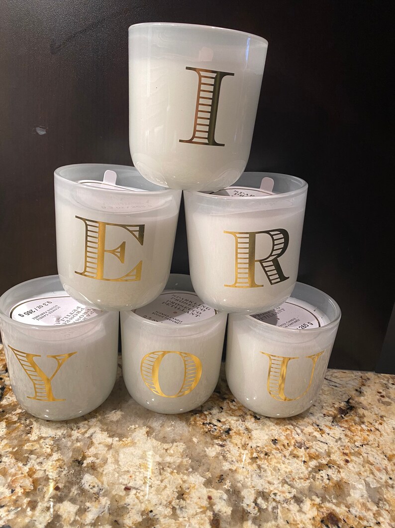 Sparkling Prosecco Monogram Candles by Ashland® Etsy