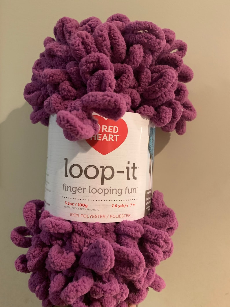 Red Heart Loop It Yarn Etsy