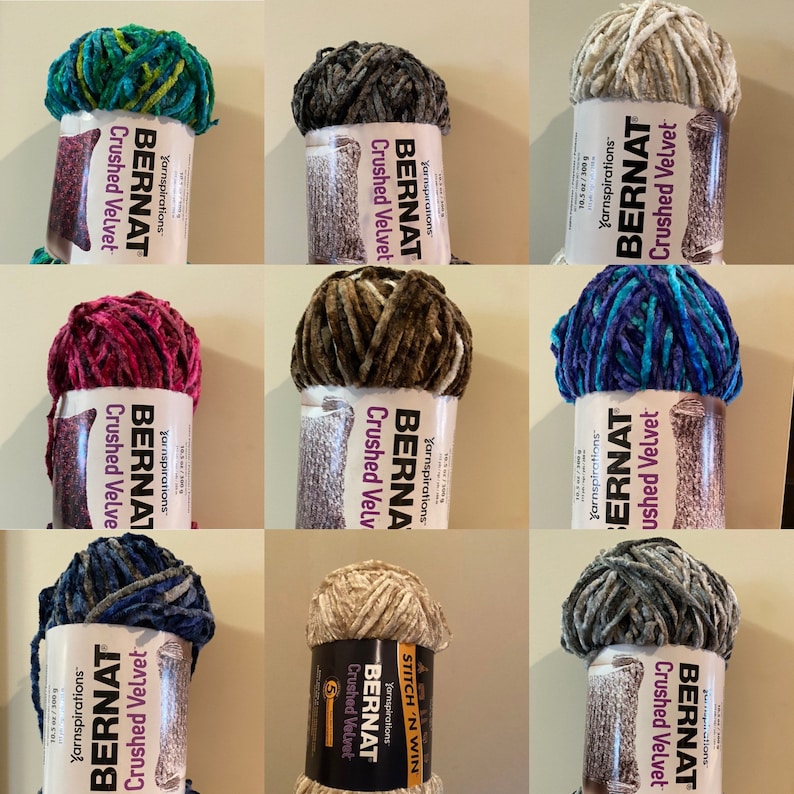 Bernat Crushed Velvet Yarn Etsy