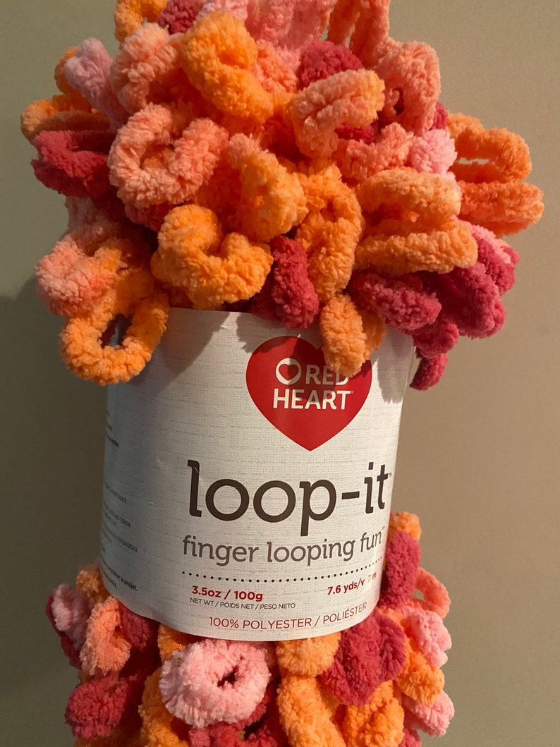 Red Heart Loop It Yarn Etsy