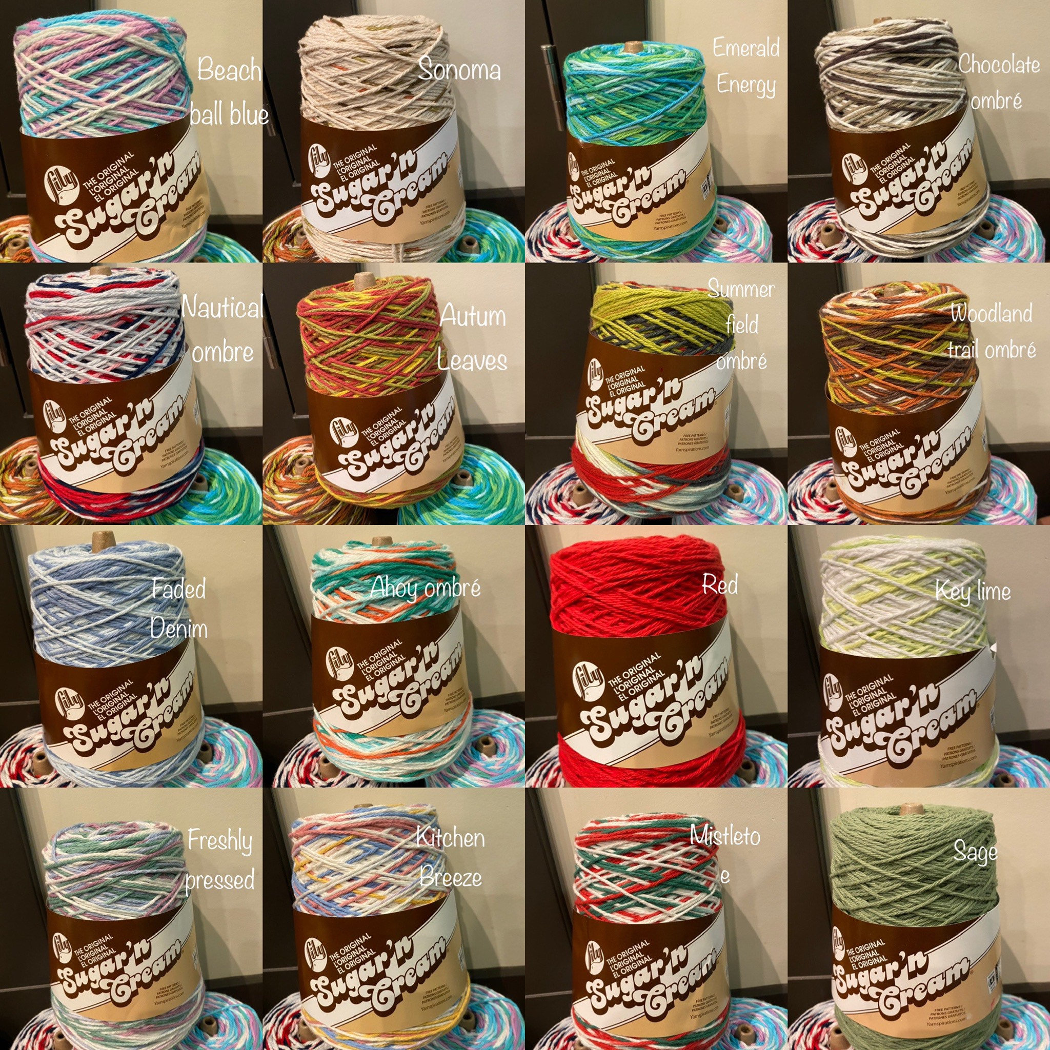 Lily Sugar'n Cream Yarn - Cones Ahoy