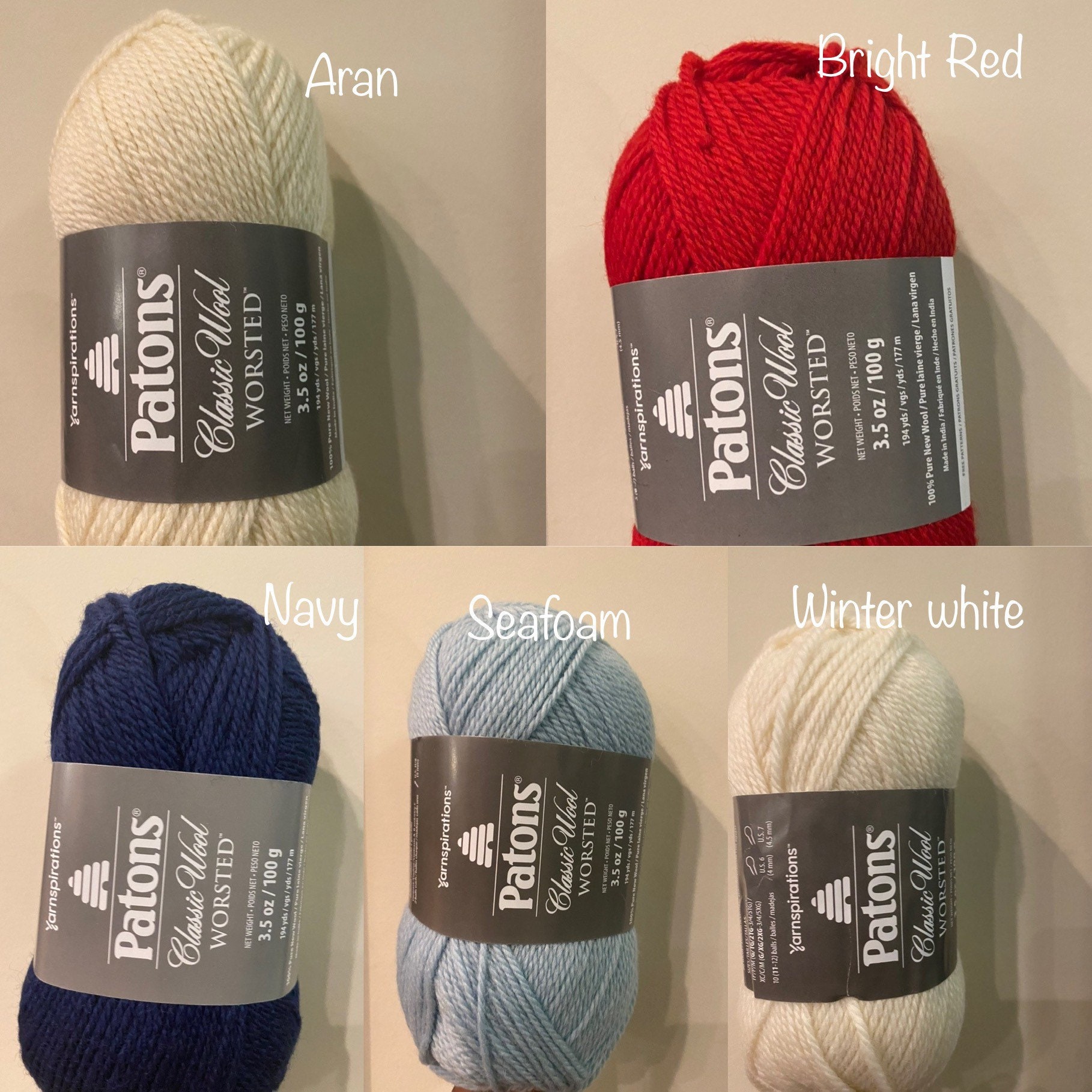 Patons Classic Wool Worsted 