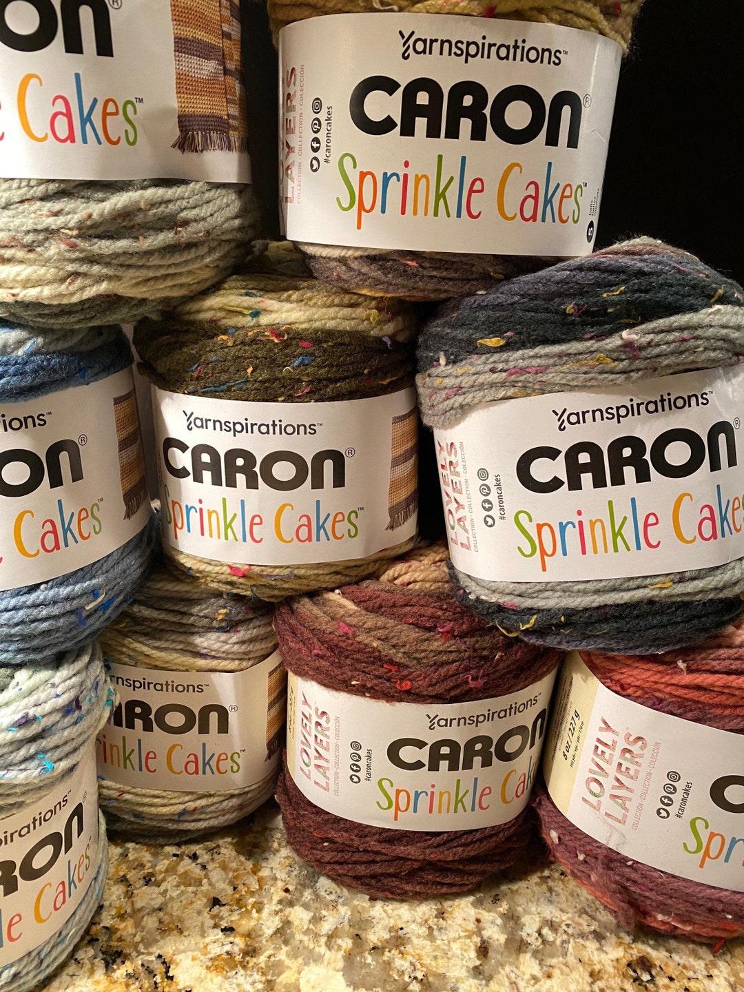 Caron® Sprinkle Cakes™ Yarn Etsy