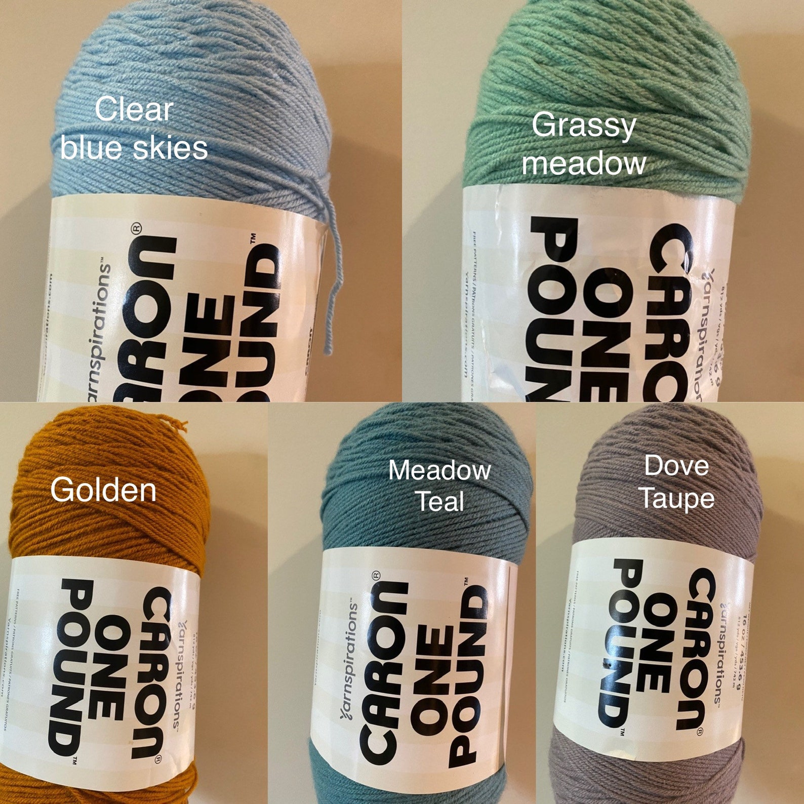Caron One Pound Yarn Etsy