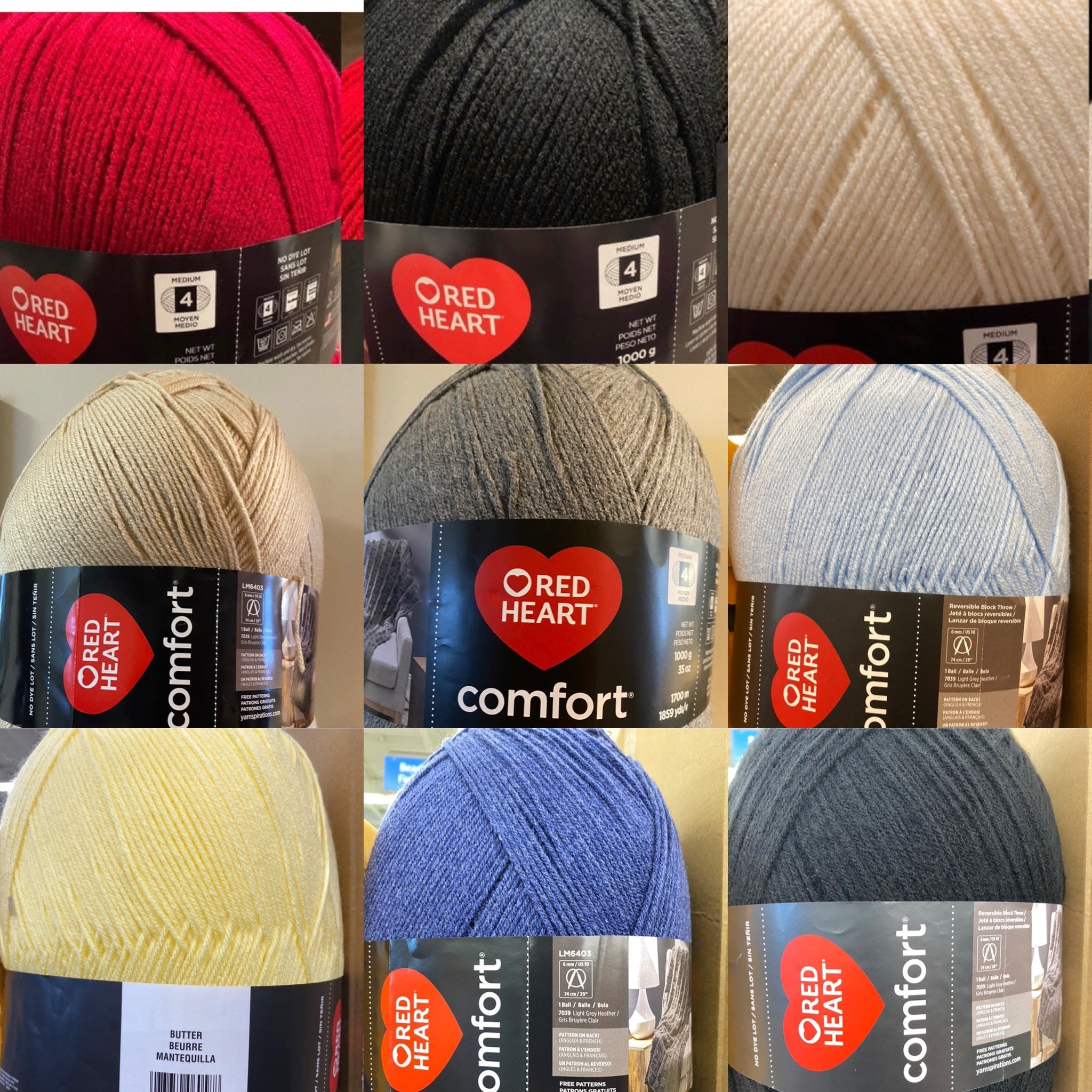 Red Heart Comfort Chunky Yarn - Discontinued shades