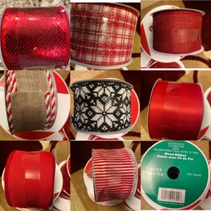 Christmas Ribbon With Wire