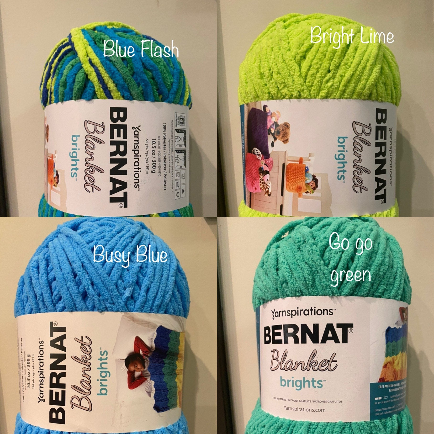 Bernat Blanket Brights Yarn 300g 