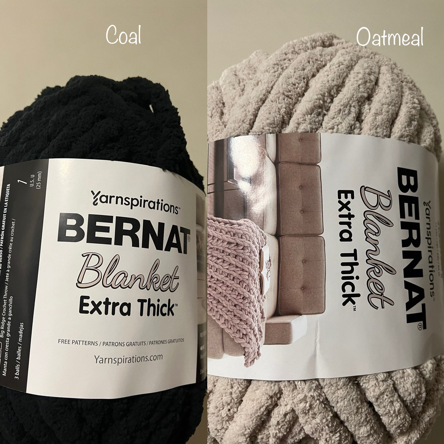 Bernat Blanket Extra Thick Yarn (600g/21.2 oz), Gold