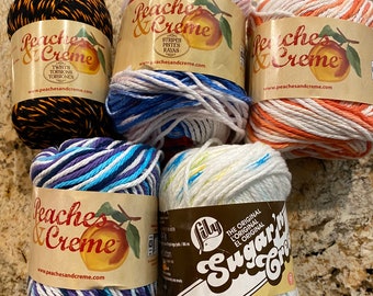 3 pack Peaches & Creme Cotton Yarn