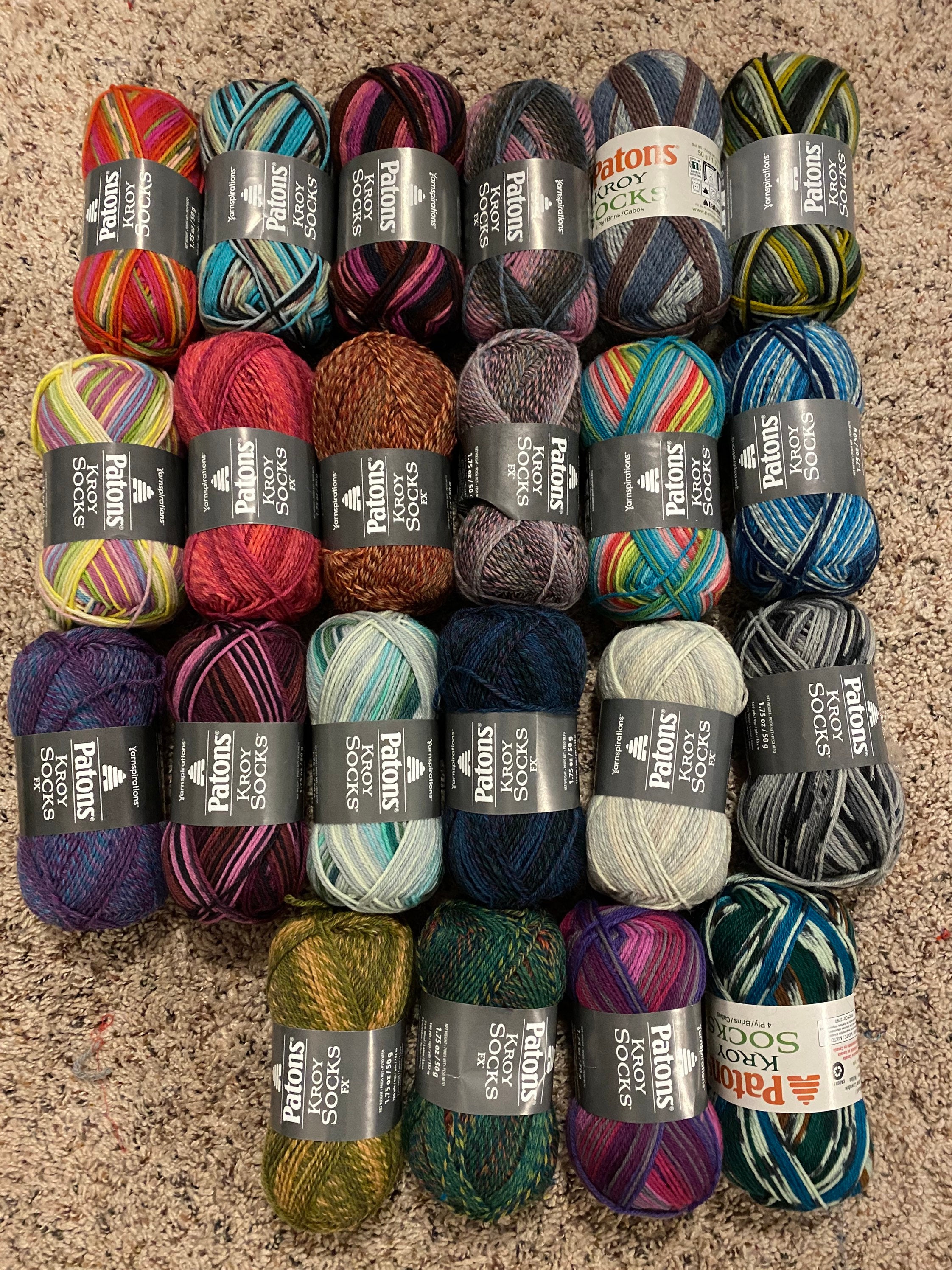 Patons kroy sock yarn deals