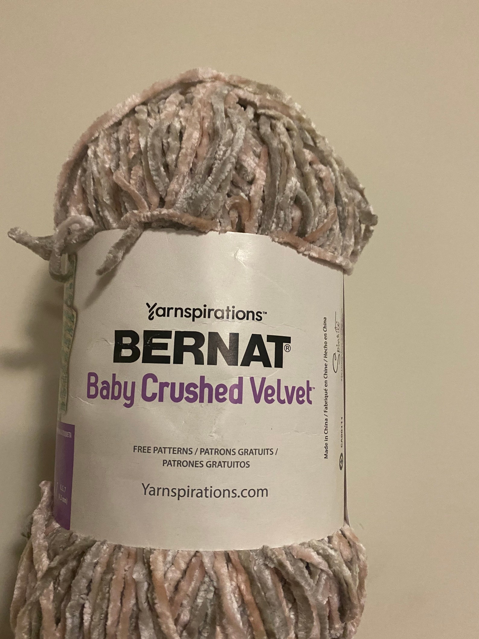 Bernat Baby Crushed Velvet Yarn 300g Etsy