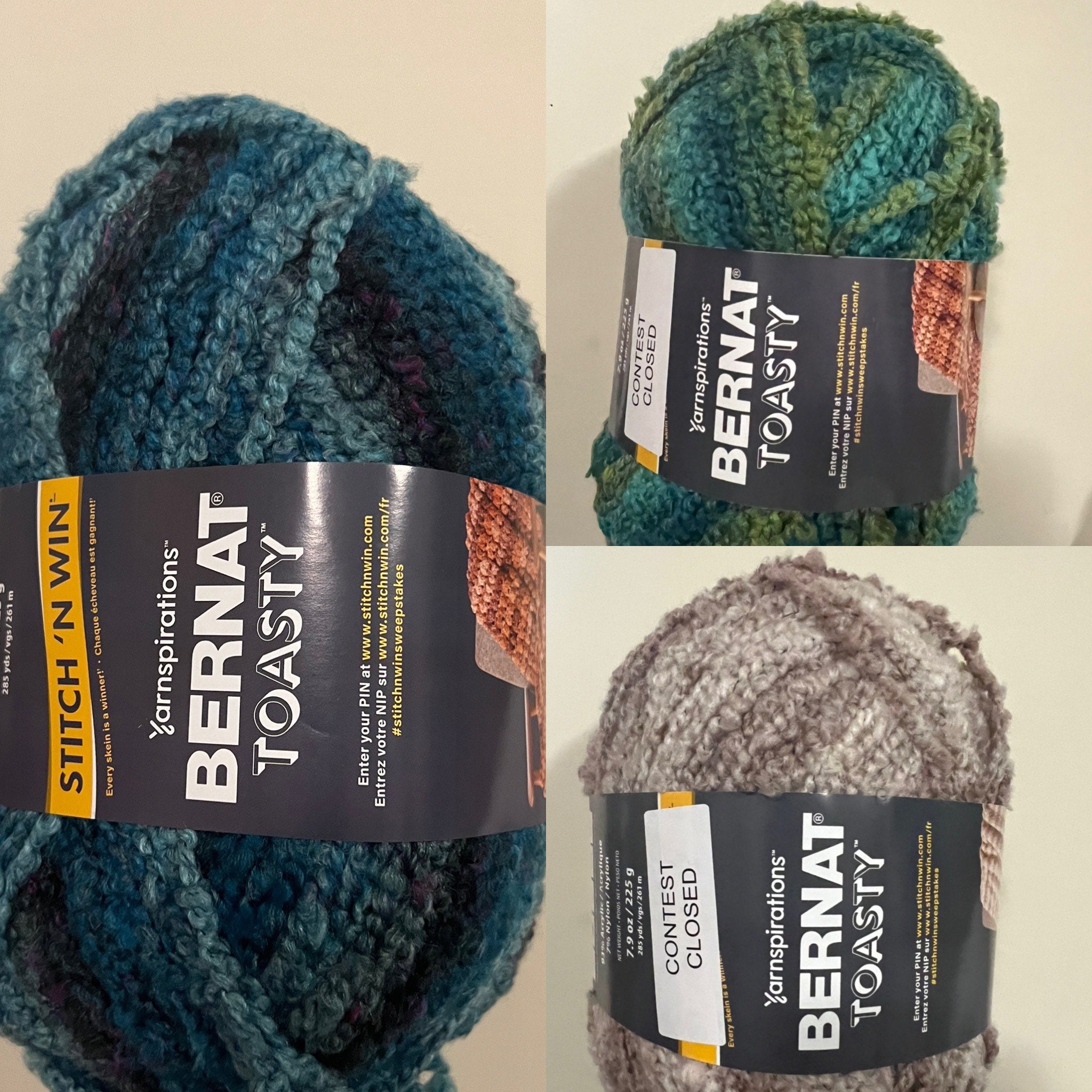 Bernat Toasty Ocean Blue Bulky Knitting & Crochet Yarn, Size: 7.9