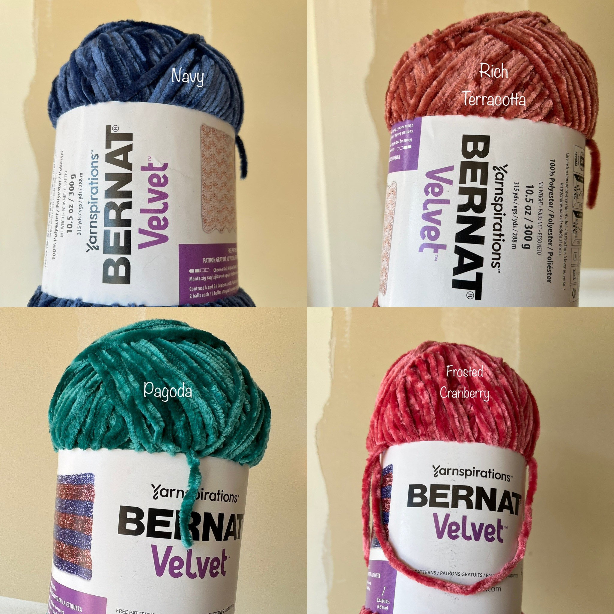 Bernat Velvet Yarn -  Norway