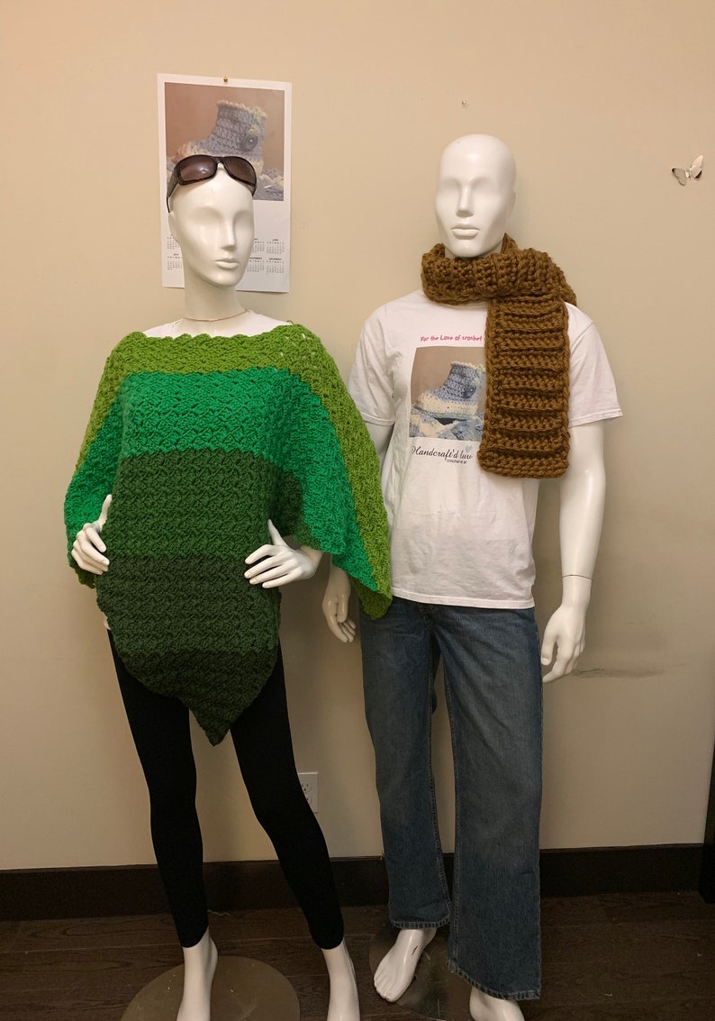 Crochet C2C Gradient Poncho