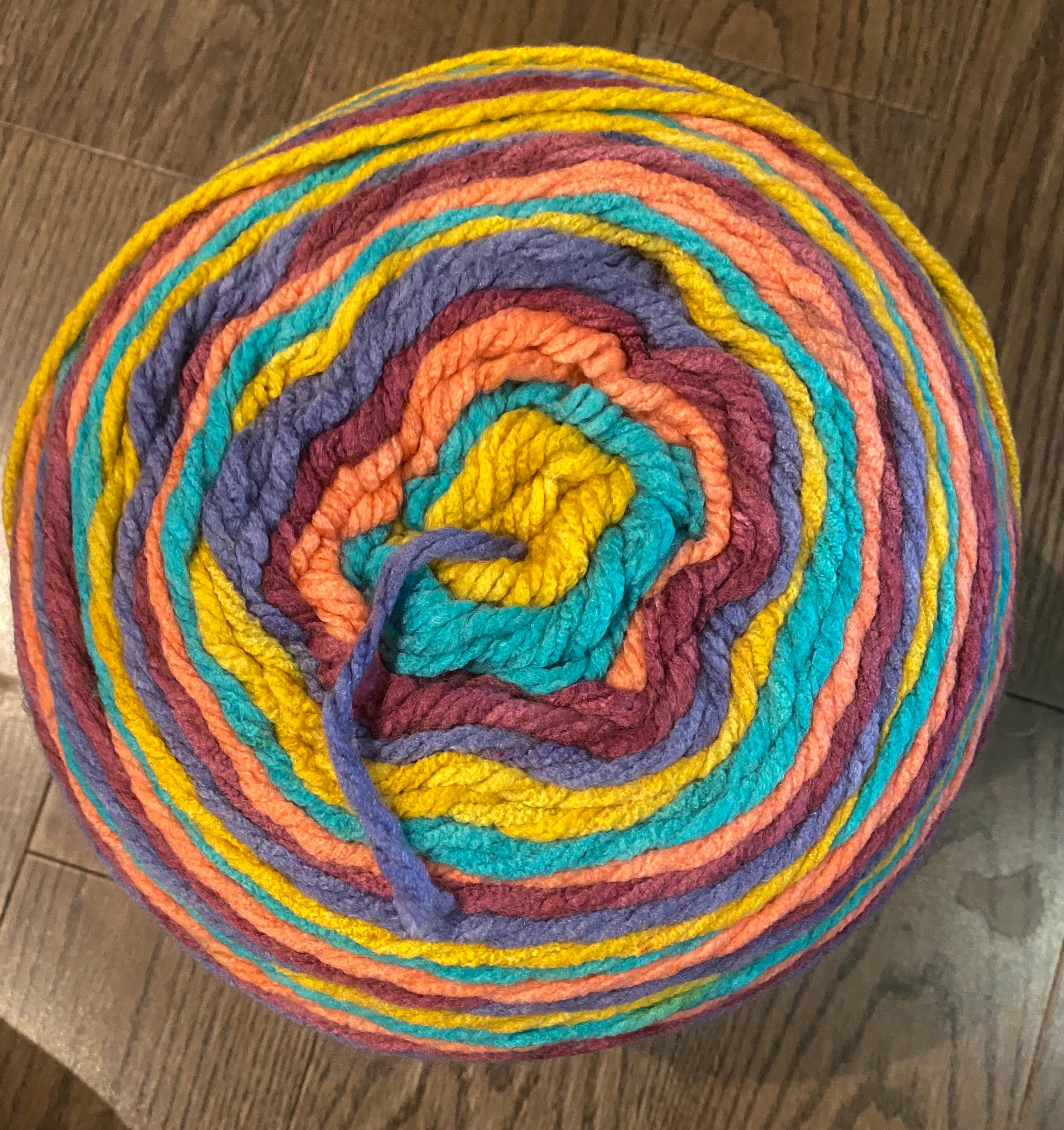 Bulky Yarn, CHOCOLATE FOUNTAIN Caron Anniversary Cake, 2lbs of Yarn for  Crochet, Knitting Yarn, Blanket, Shawl, Throw, Craft Supply 