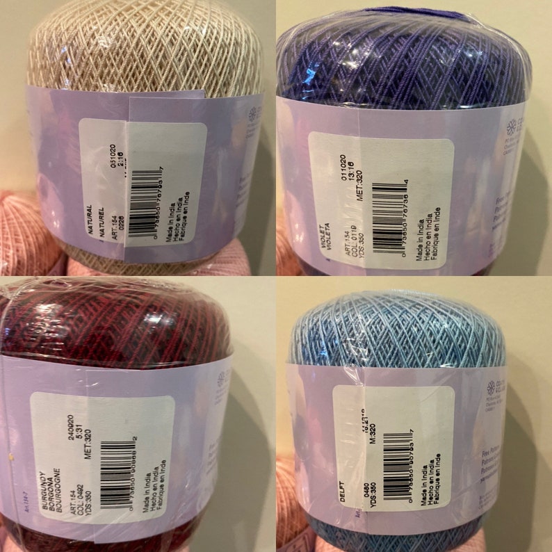 Aunt Lydia Crochet Thread Classic 10 - Etsy Canada