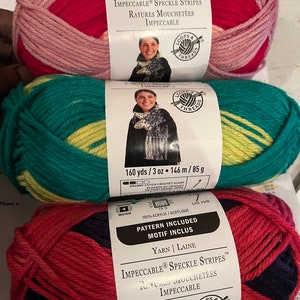 Impeccable® Speckle Stripes™ Yarn by Loops & Threads