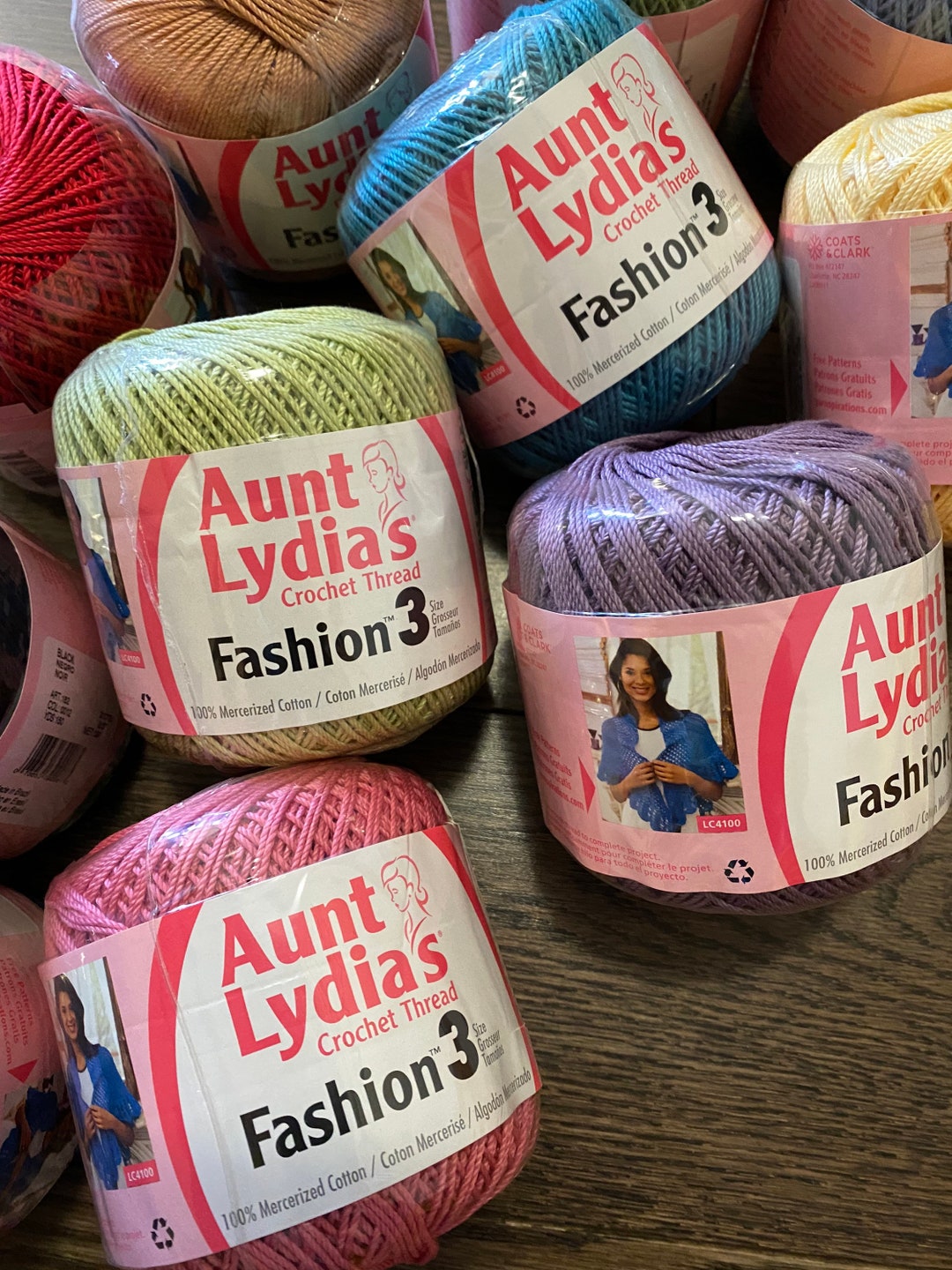 Aunt Lydia Fashion Bridal White Crochet - 3 Pack of 150y/137m