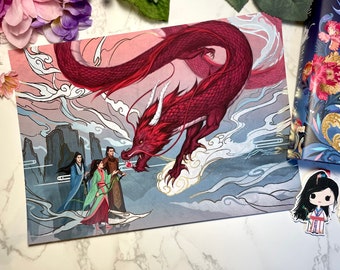 The Dragon’s Gift - Exclusive High Quality Foiled Print w/ Soft Touch