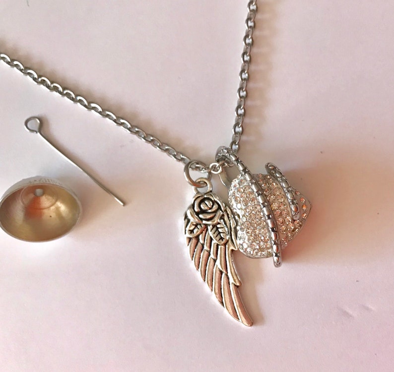 Heart Ashes Urn Human Ashes Necklace for Loved One Keepsake Etsy