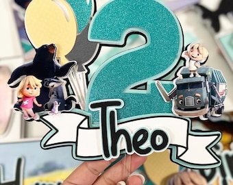 Trash Truck Cake Topper