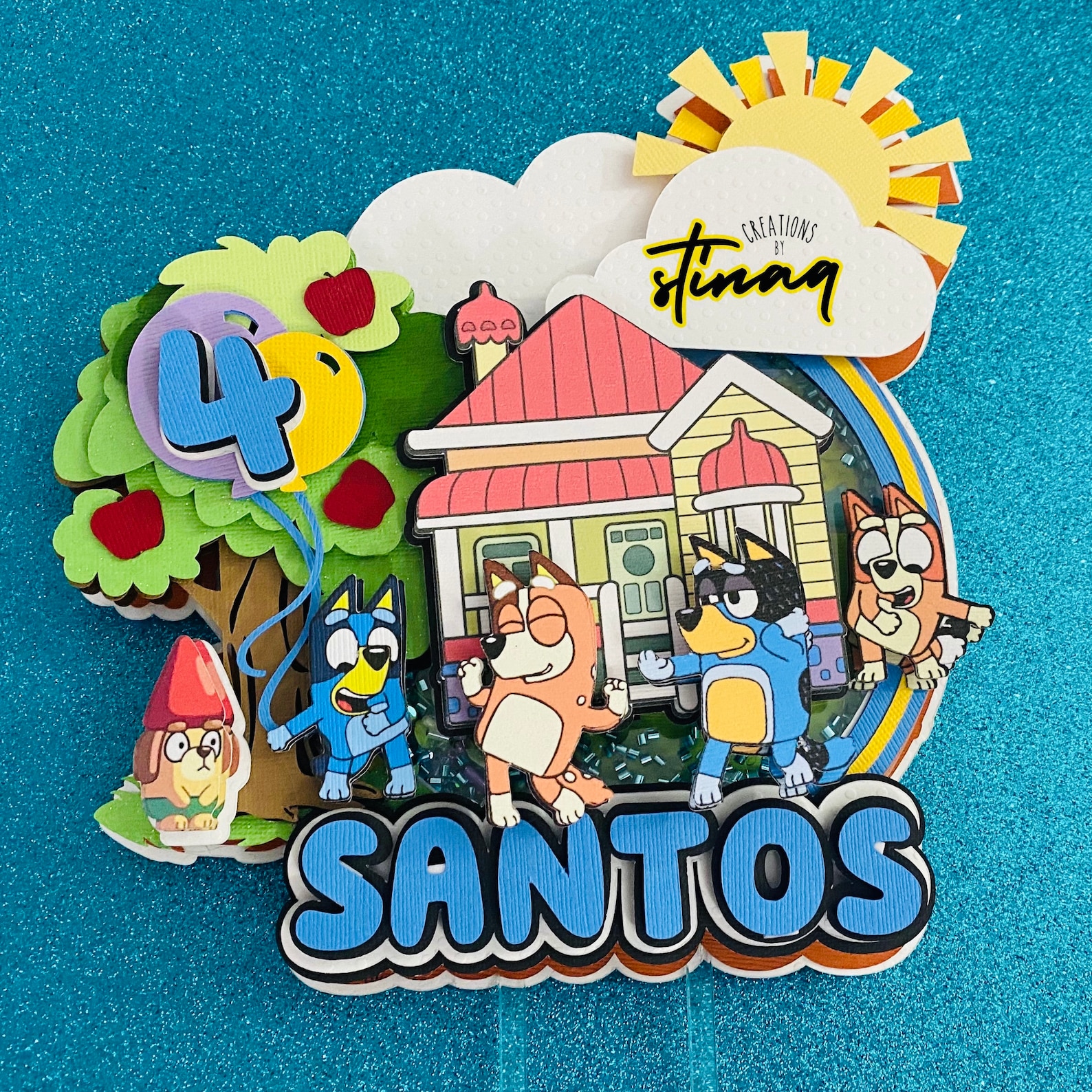 BLUEY CAKE TOPPER
