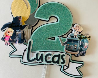 Trash Truck Cake Topper