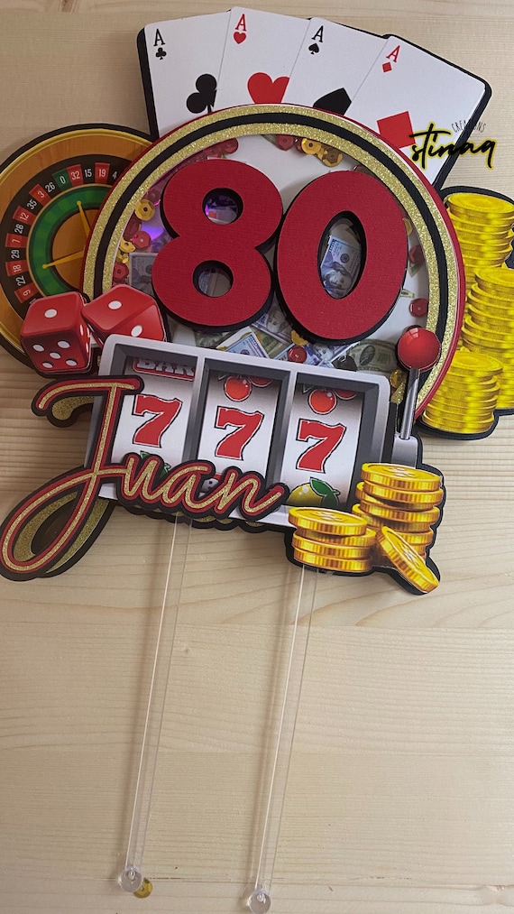 Casino Cake Topper - Etsy