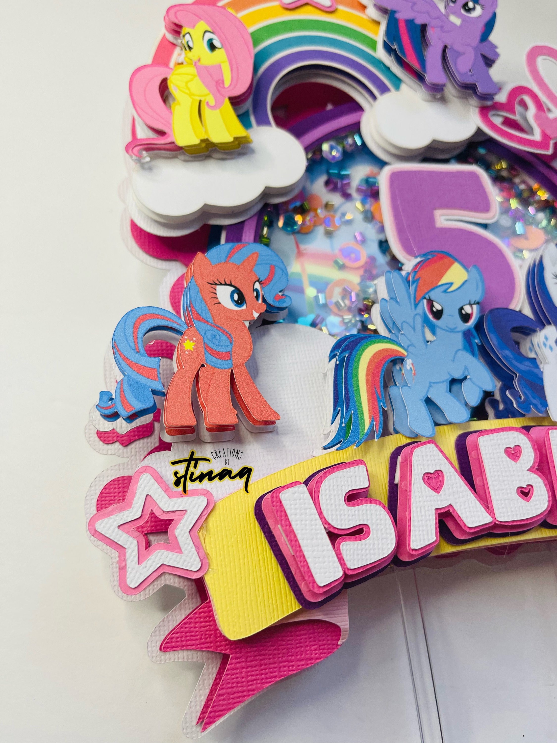 Topper de Bolo Personalizado My Little Pony