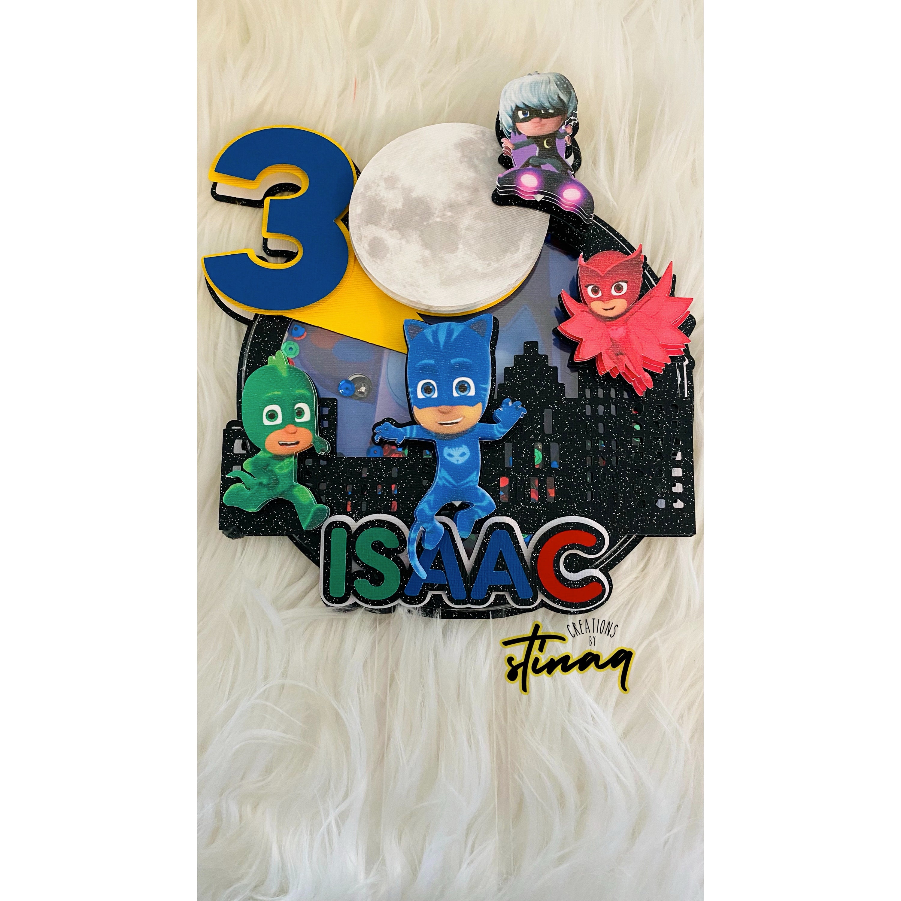 Pj Masks Cake Topper