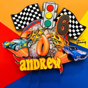 Fast Car Cake Topper: Two Fast Birthday Party Decor