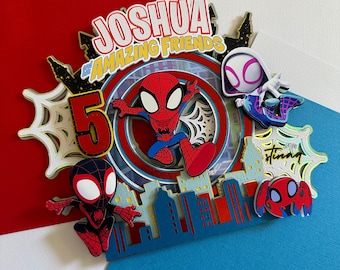 Spider Cake Topper for Amazing Friends Party Celebration