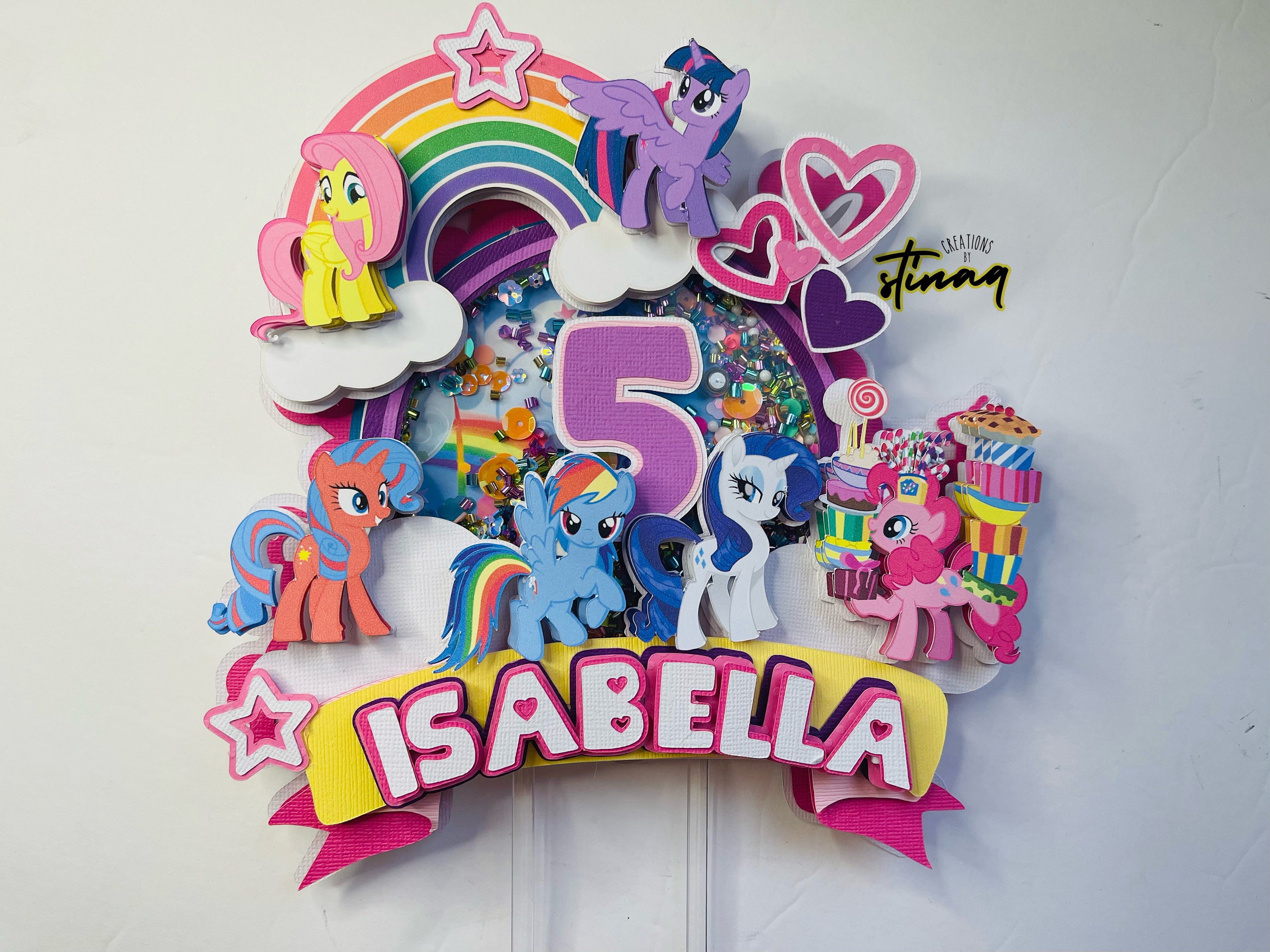 MLP My Little Pony Equestria Girls Cake Topper 8 Figures Set 